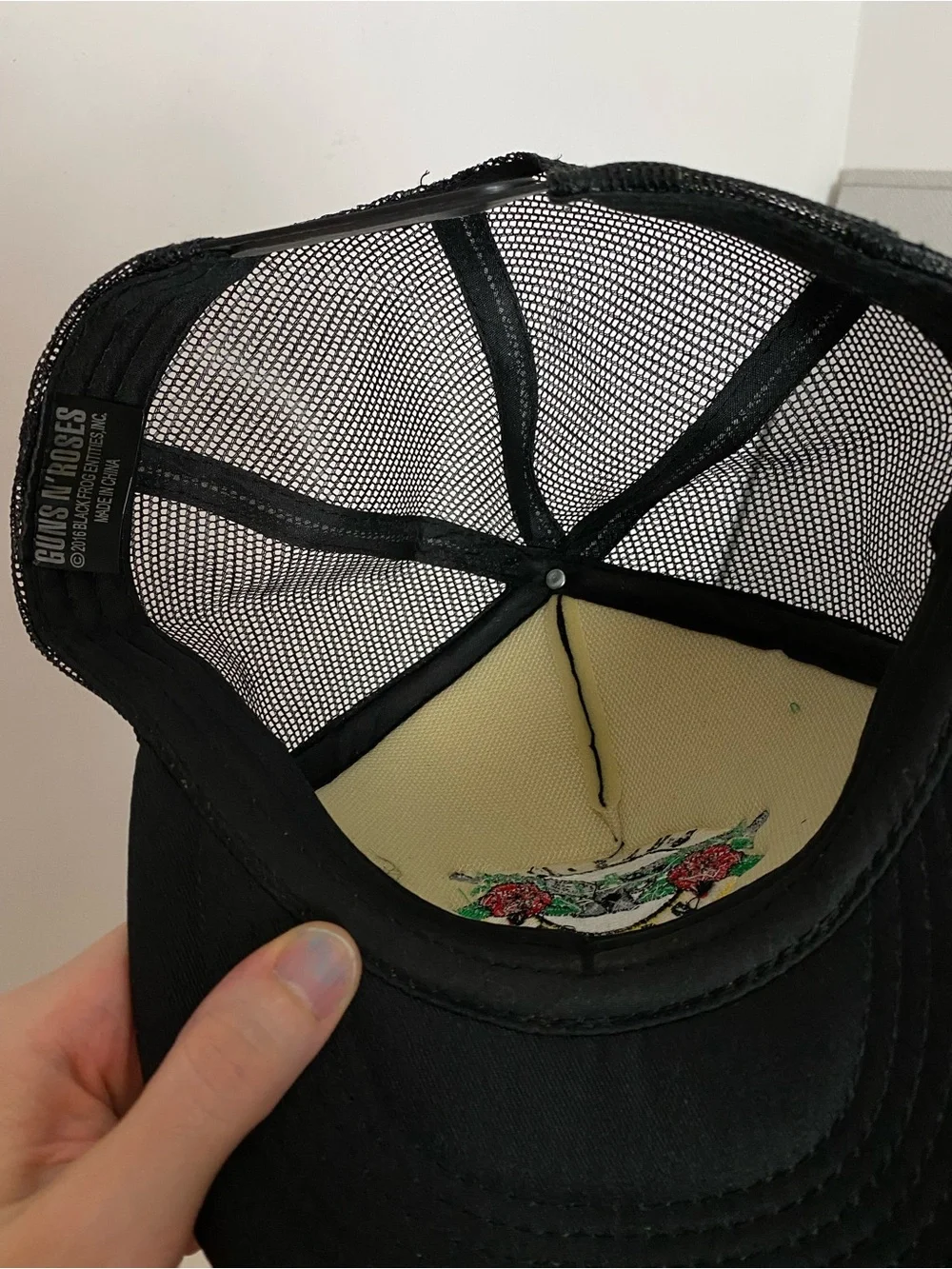 Guns N Roses Hat Mens Unisex Black Trucker Hat Adjustable Mesh Baseball Cap